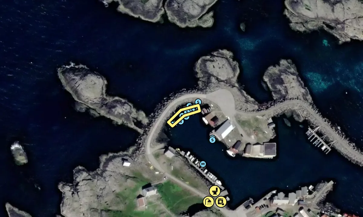 Satelite image of Ona Gjestebrygge