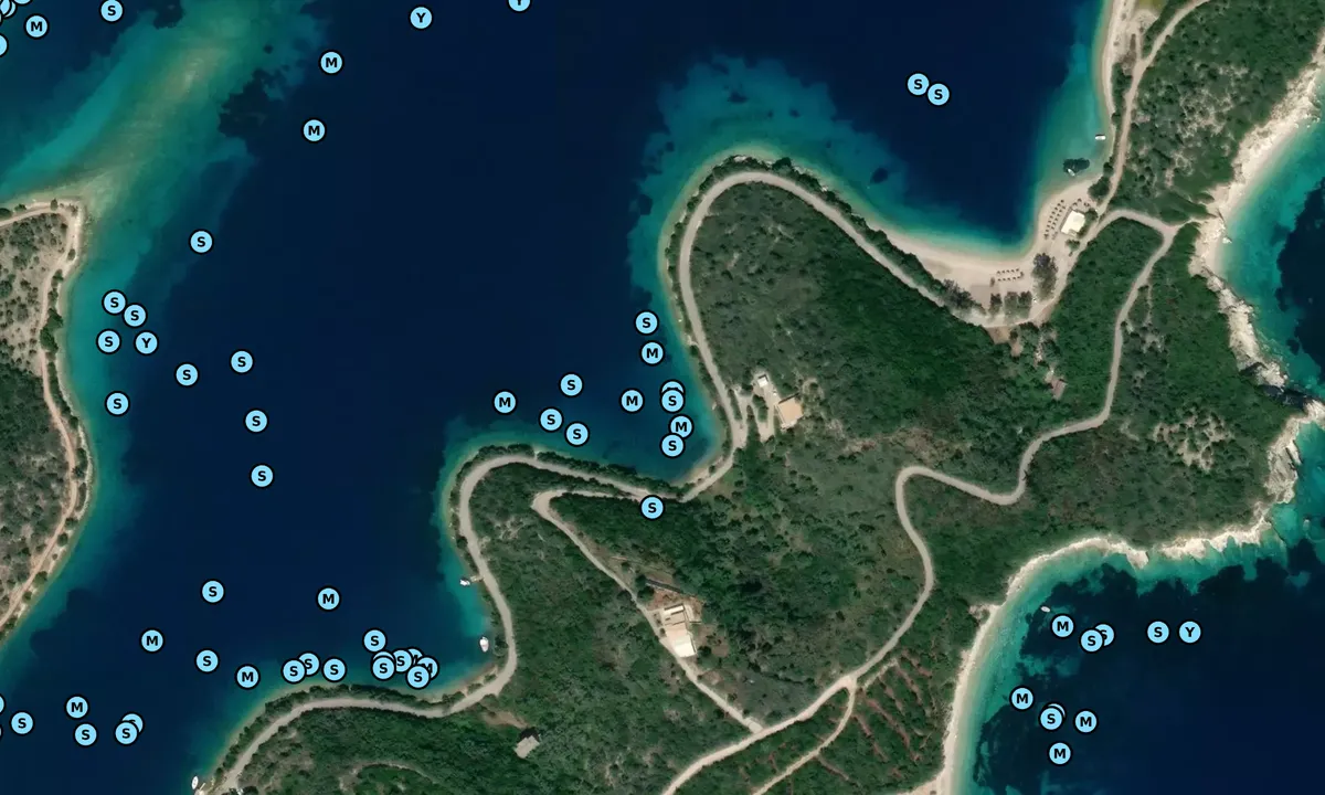 Satelite image of Ormos Atherinos East