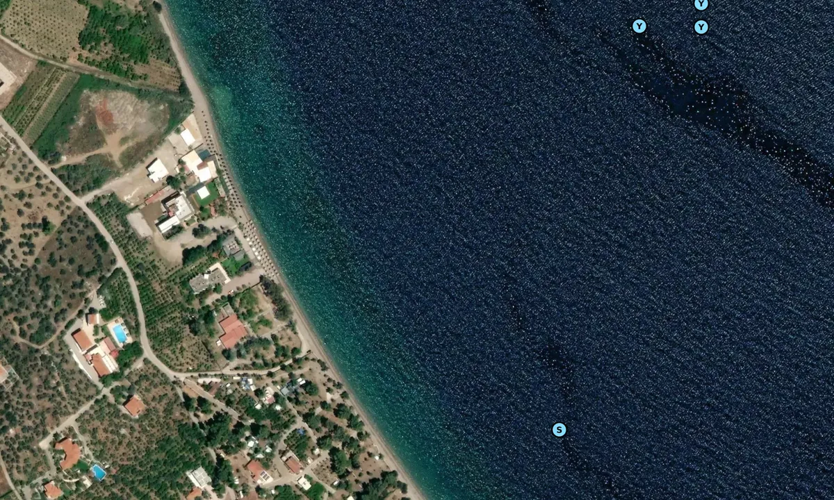 Satelite image of Ormos Ay. Vlassis