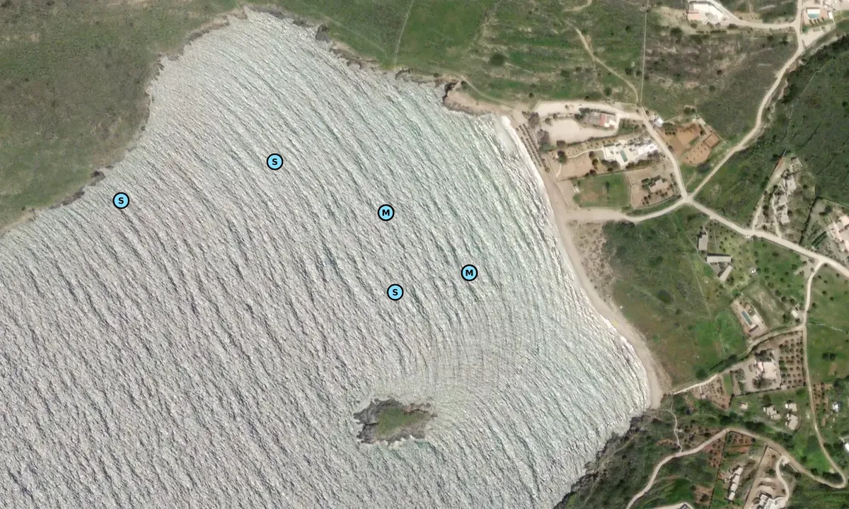 Satelite image of Ormos Delfini