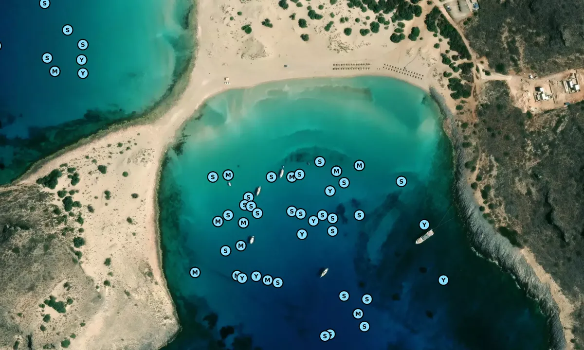 Satelite image of Ormos Frangos