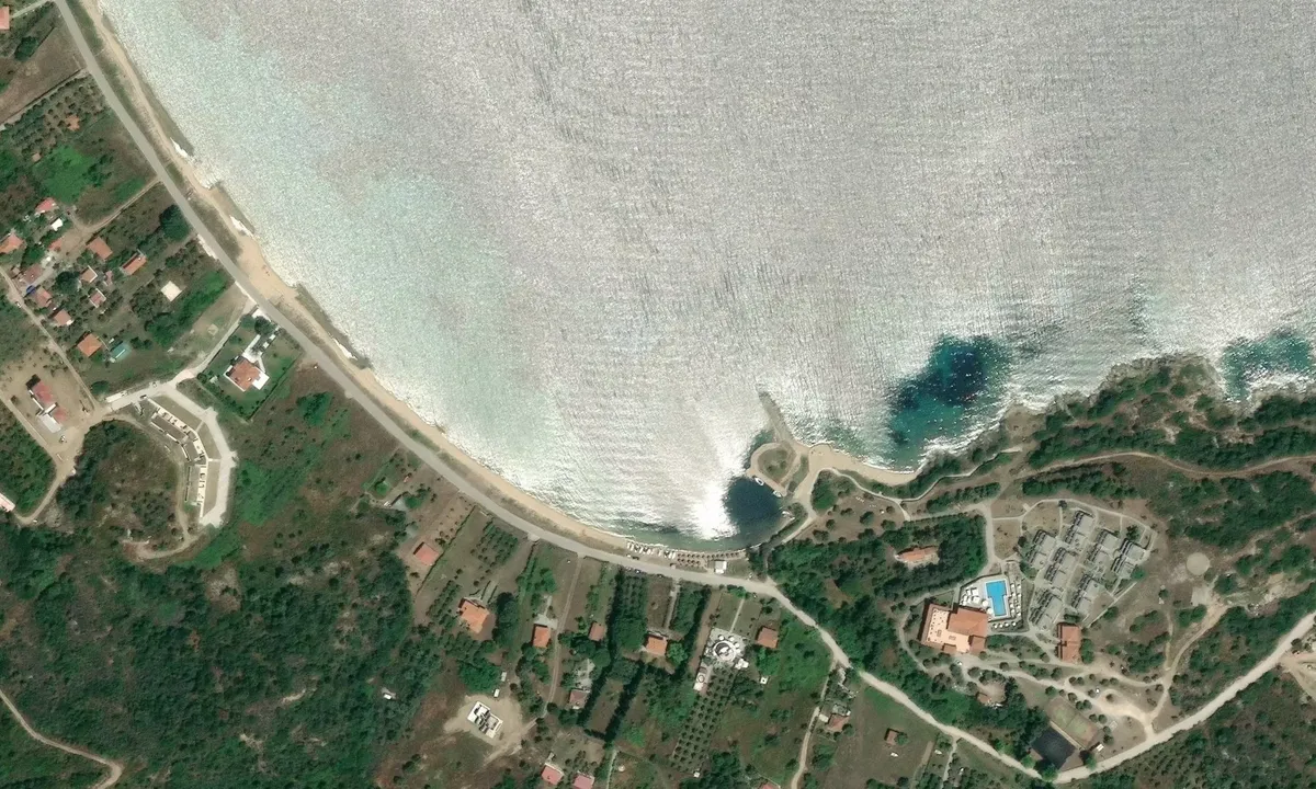 Satelite image of Ormos Glastri