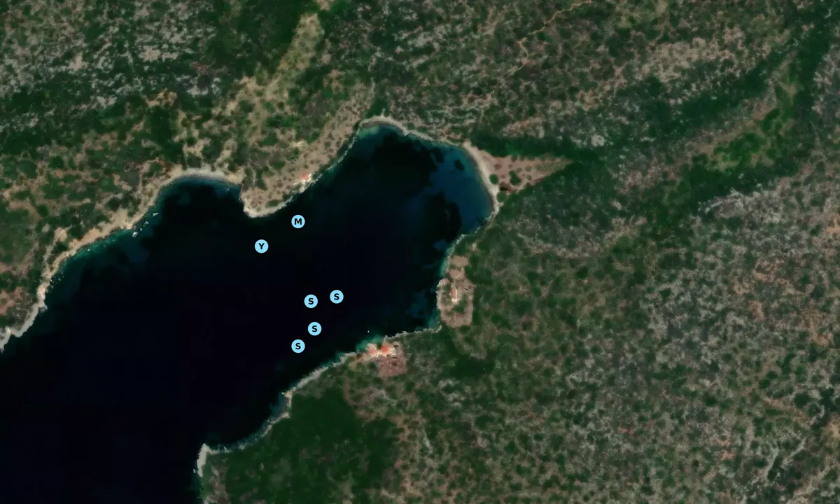Satelite image of Ormos Peristera