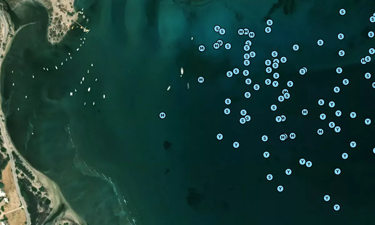 Satelite image of Ormos Plastria