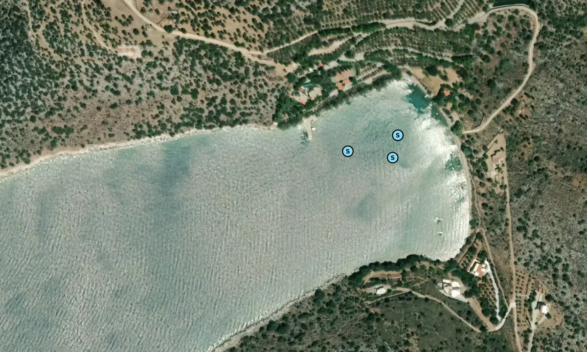 Satelite image of Ormos Sikies