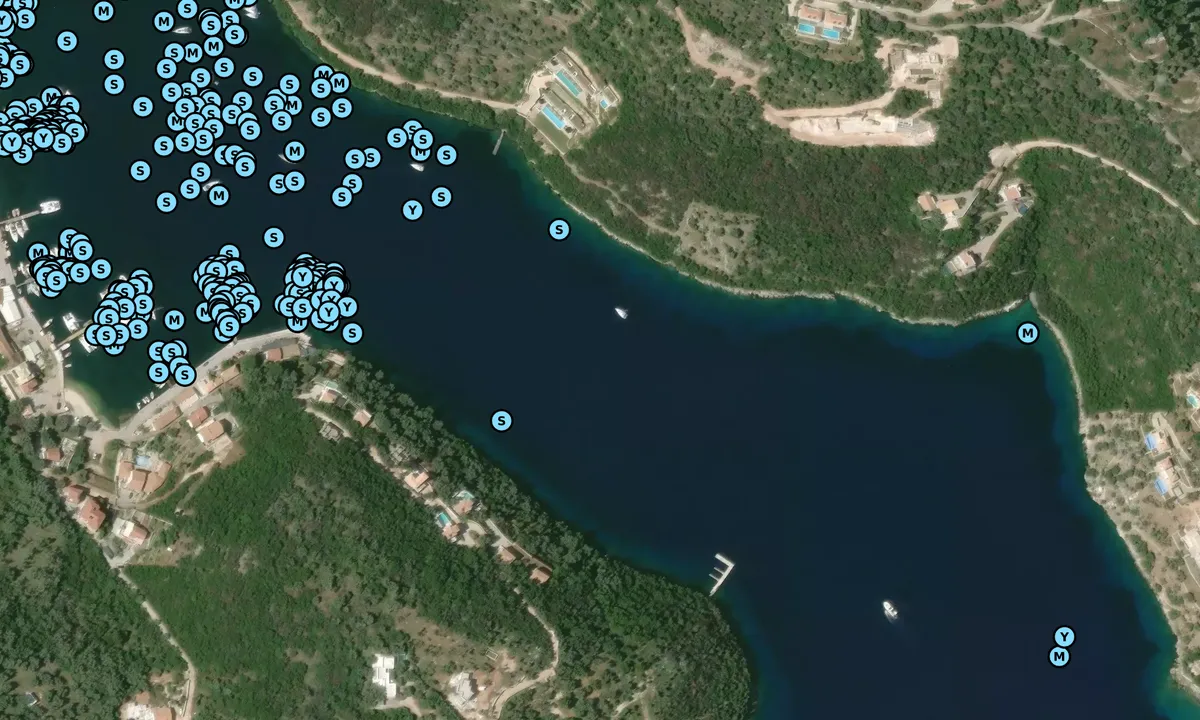 Satelite image of Ormos Sivota
