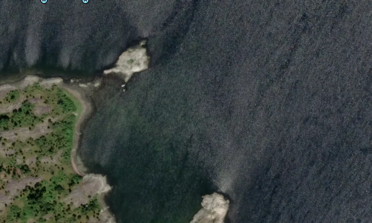 Arnö: Satelite image of Orno anchorage