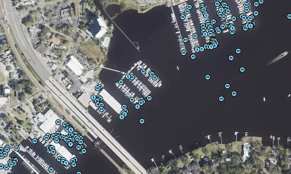 Satelite image of Ortega River Marina - Jacksonville