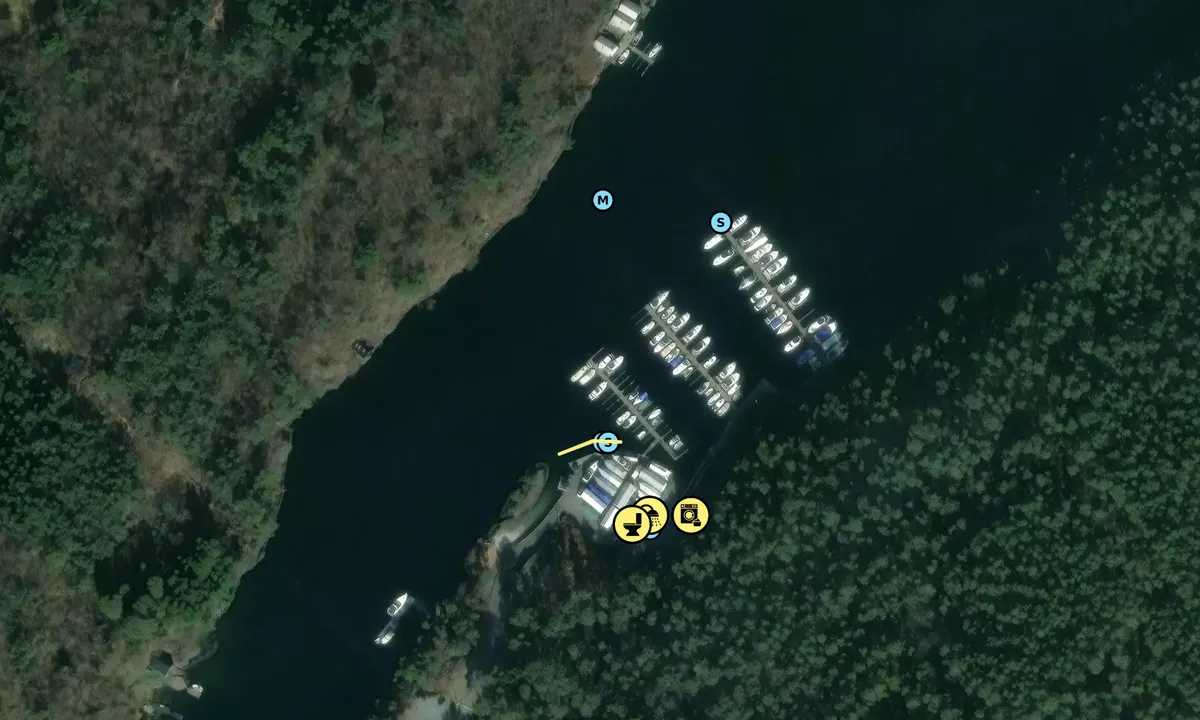 Satelite image of Os båtklubb