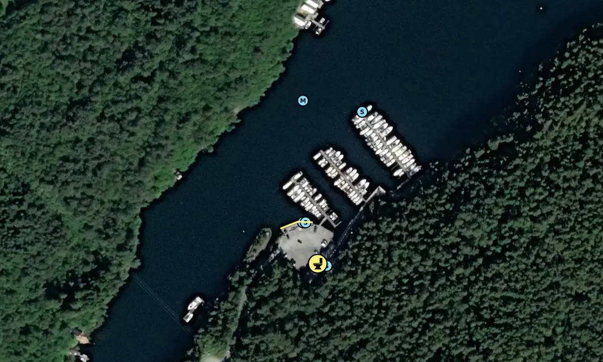 Satelite image of Os båtklubb