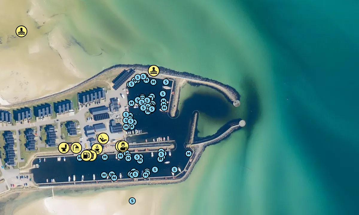 Satelite image of Øster Hurup Havn