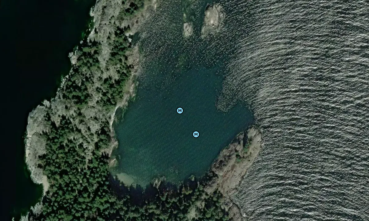 Satelite image of Östra Slangholmen