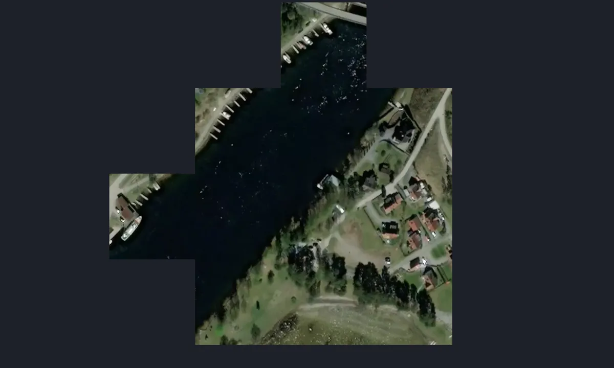 Satelite image of Østre Akkerhaugen Brygge