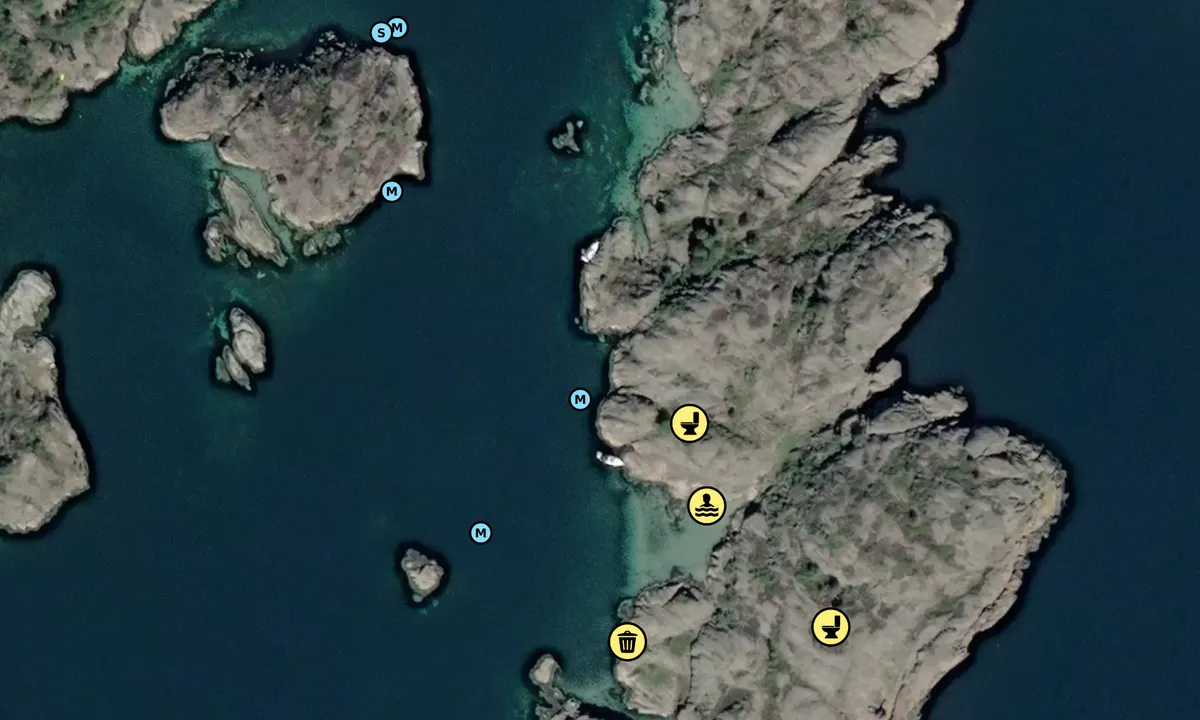 Satelite image of Østre Håholmane