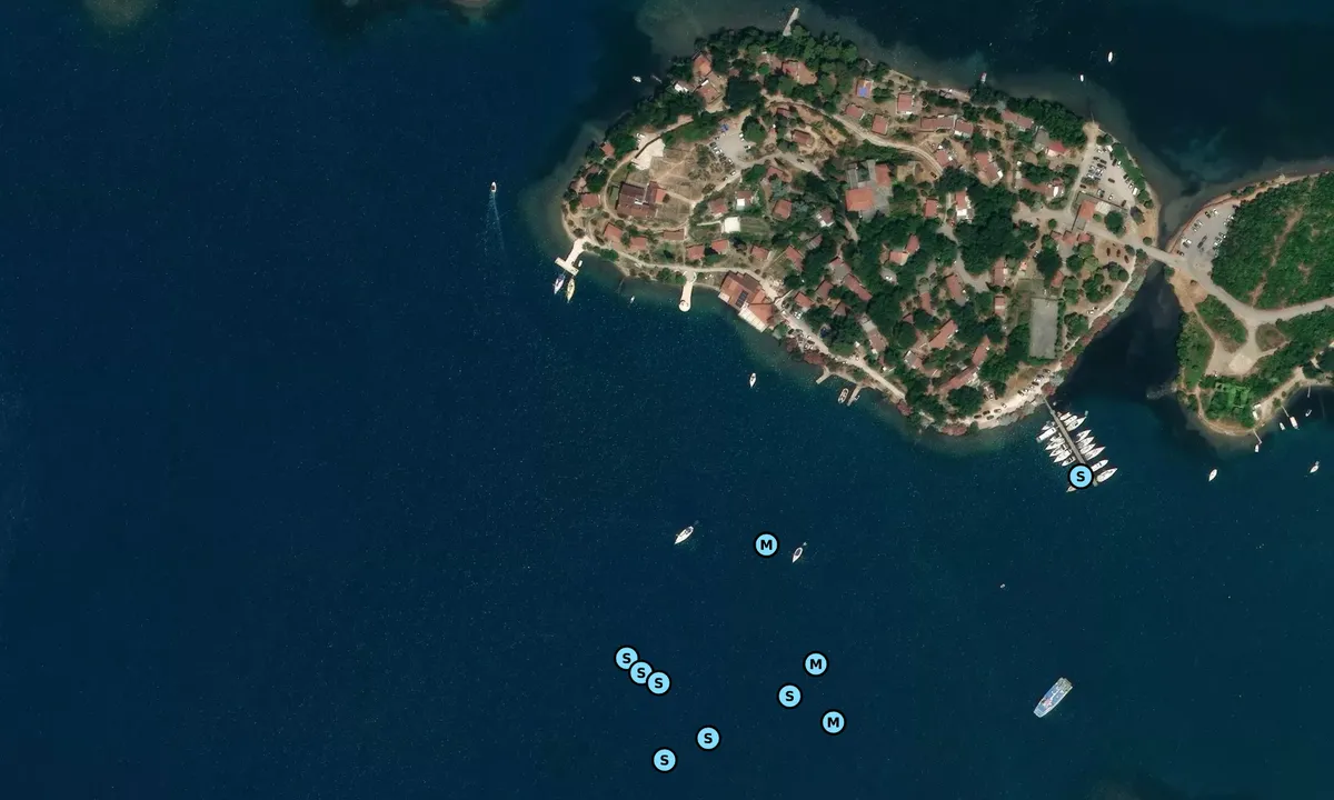 Satelite image of Ostrvo Cvijeca