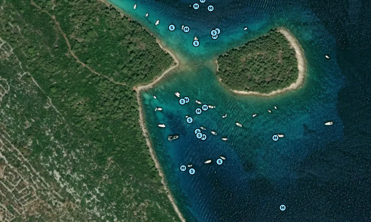 Satelite image of Otočić Školjić