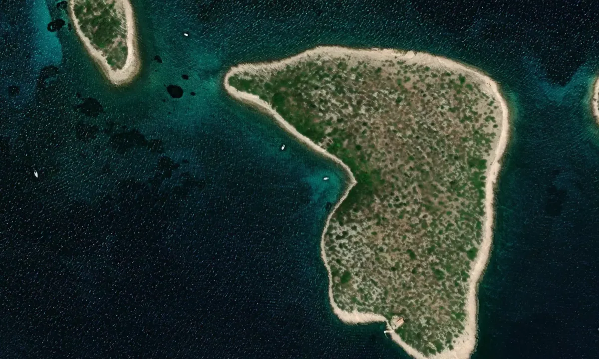 Flyfoto av Otok Vela Kotula