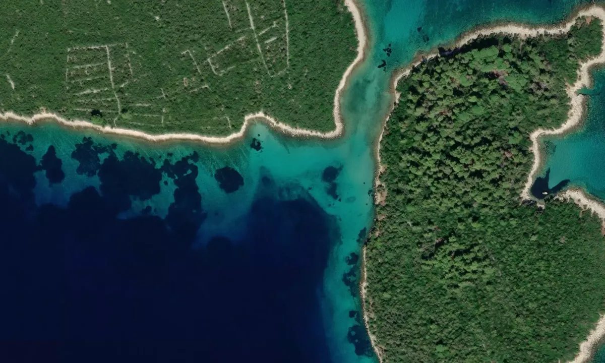 Flyfoto av Otok Vele Orjule