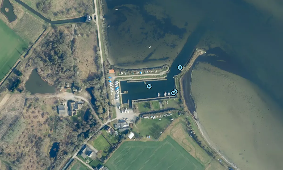 Satelite image of Otterup Lystbådehavn