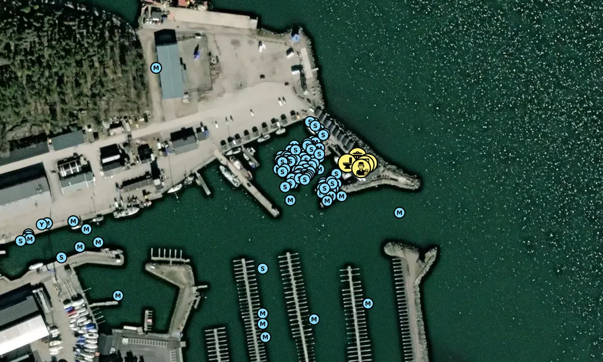 Satelite image of Oxelösund - Fiskehamnen