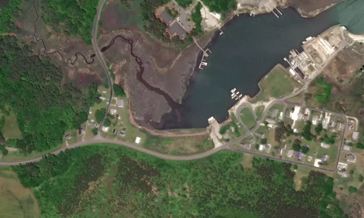 Satelite image of Oyster Harbor