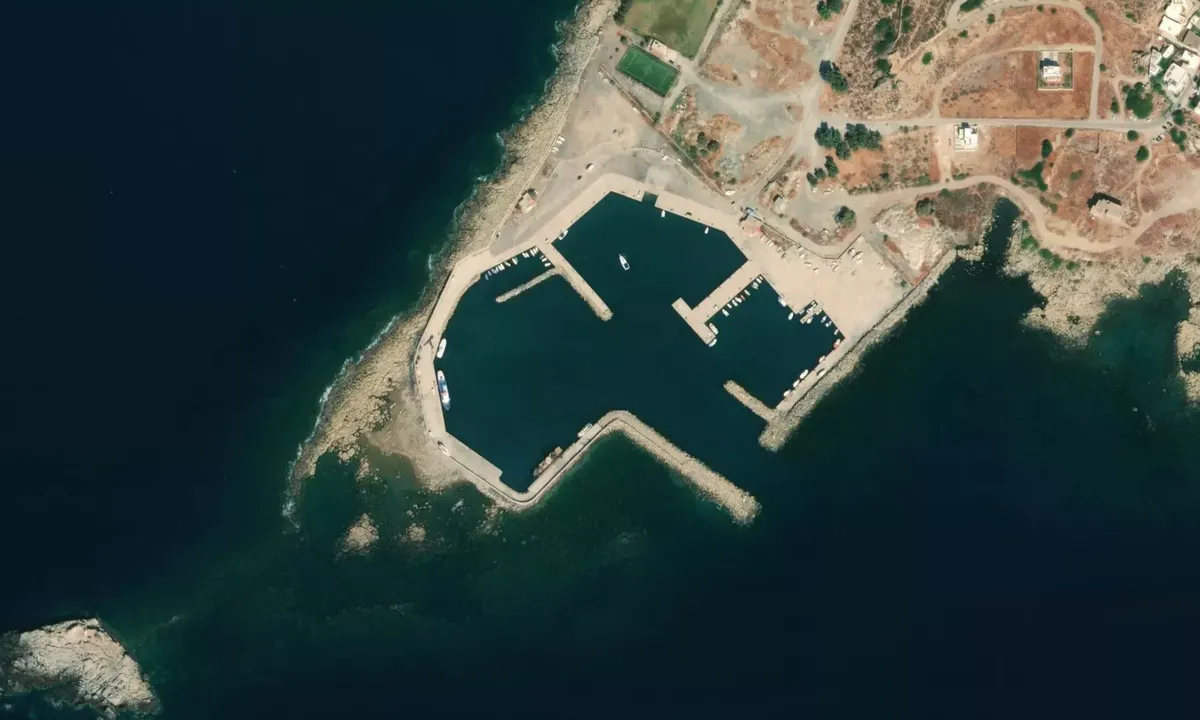 Flyfoto av Paleochora Port