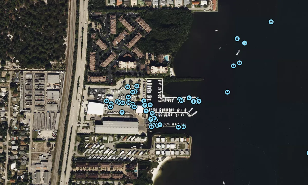 Satelite image of Palm Beach Yacht Center