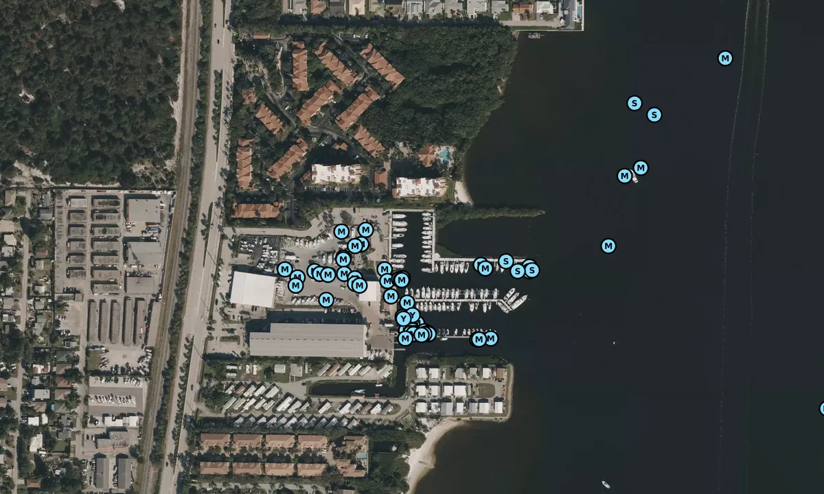 Satelite image of Palm Beach Yacht Center