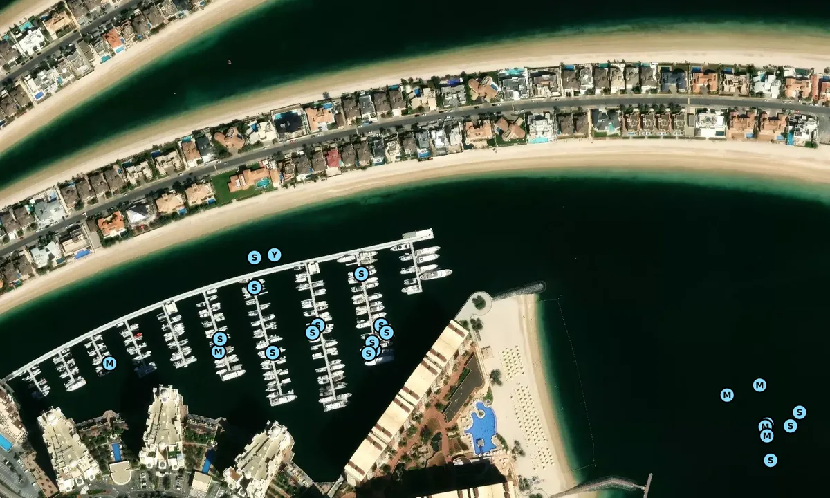 Satelite image of Palm East Marina