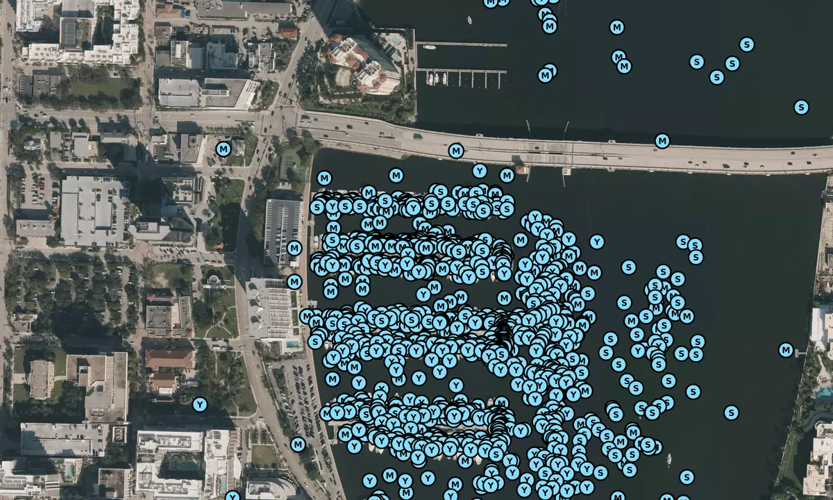 Satelite image of Palm Harbor Marina - Palm Beach