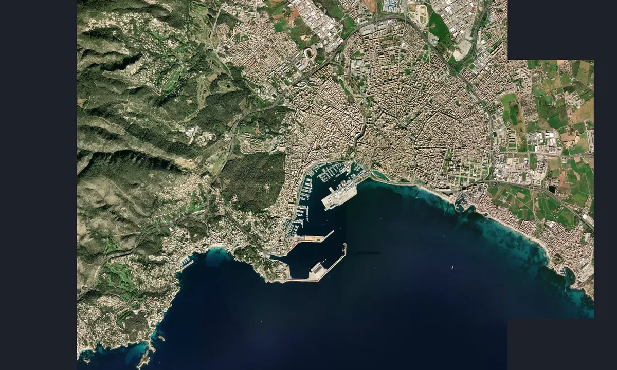 Flyfoto av Pantalan del Mediterraneo
