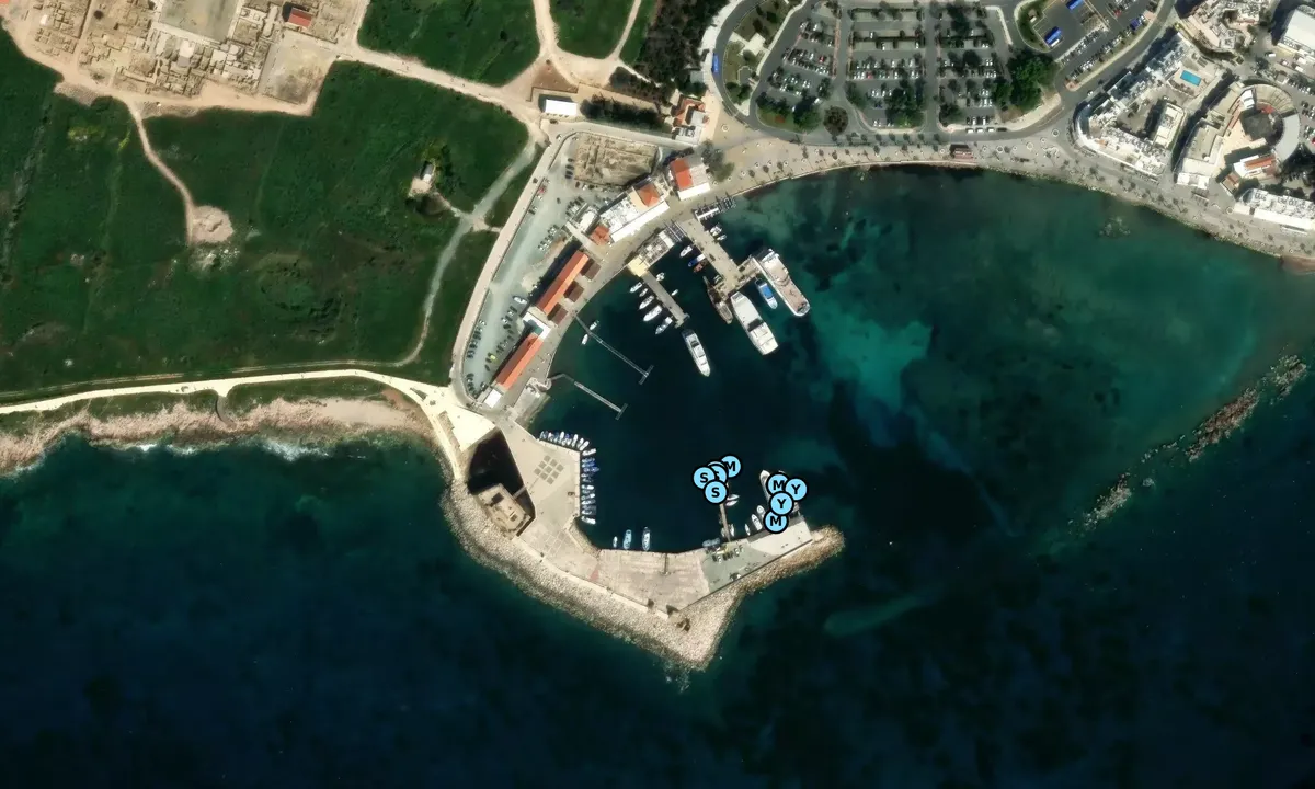 Satelite image of Paphos Harbour