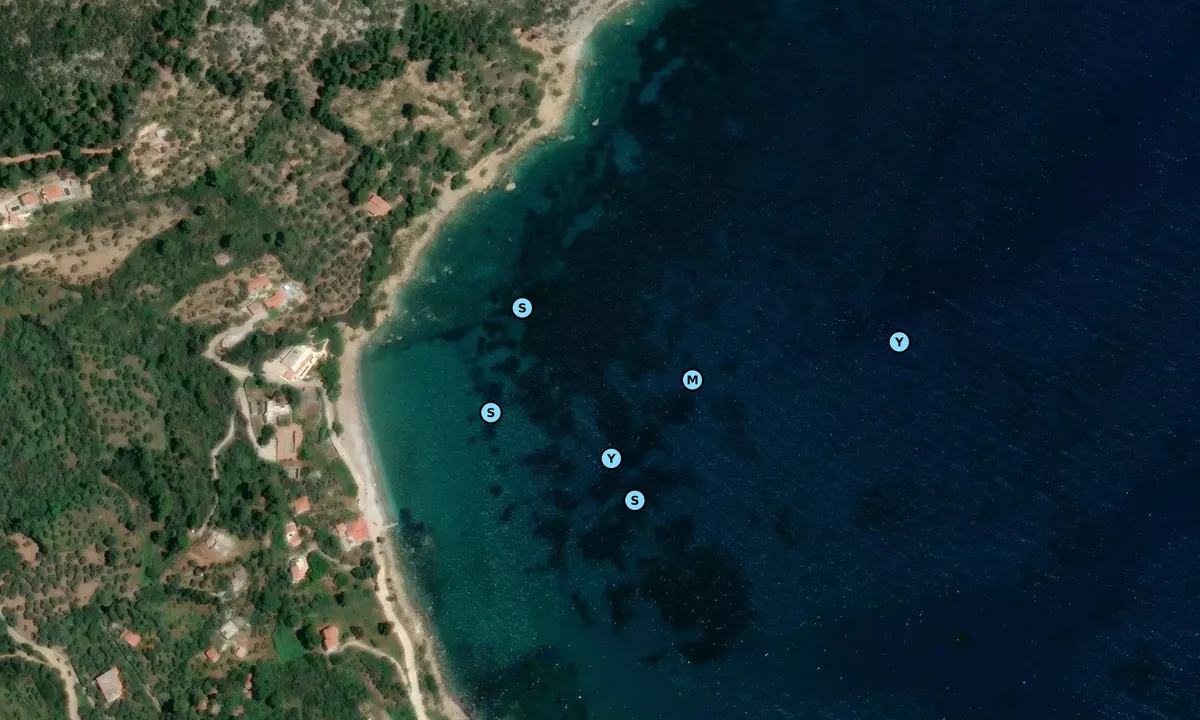 Satelite image of Paralia Glifoneri