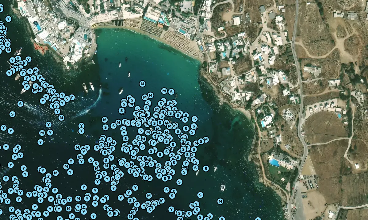 Satelite image of Paralia Platis Gialos