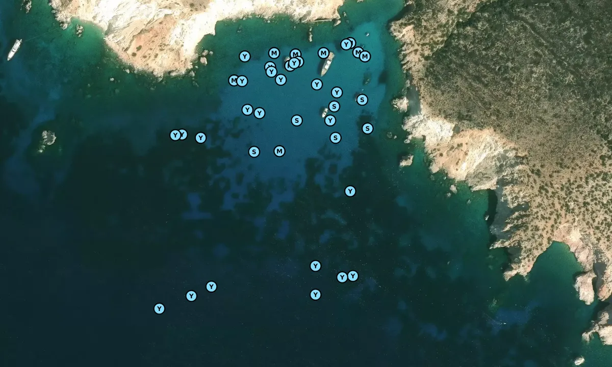 Satelite image of Paralia Poliegos