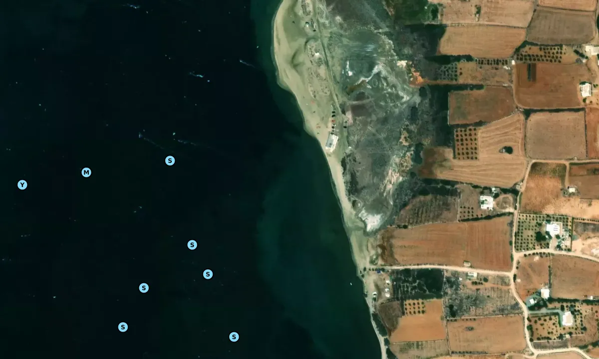 Satelite image of Paralia Pounta