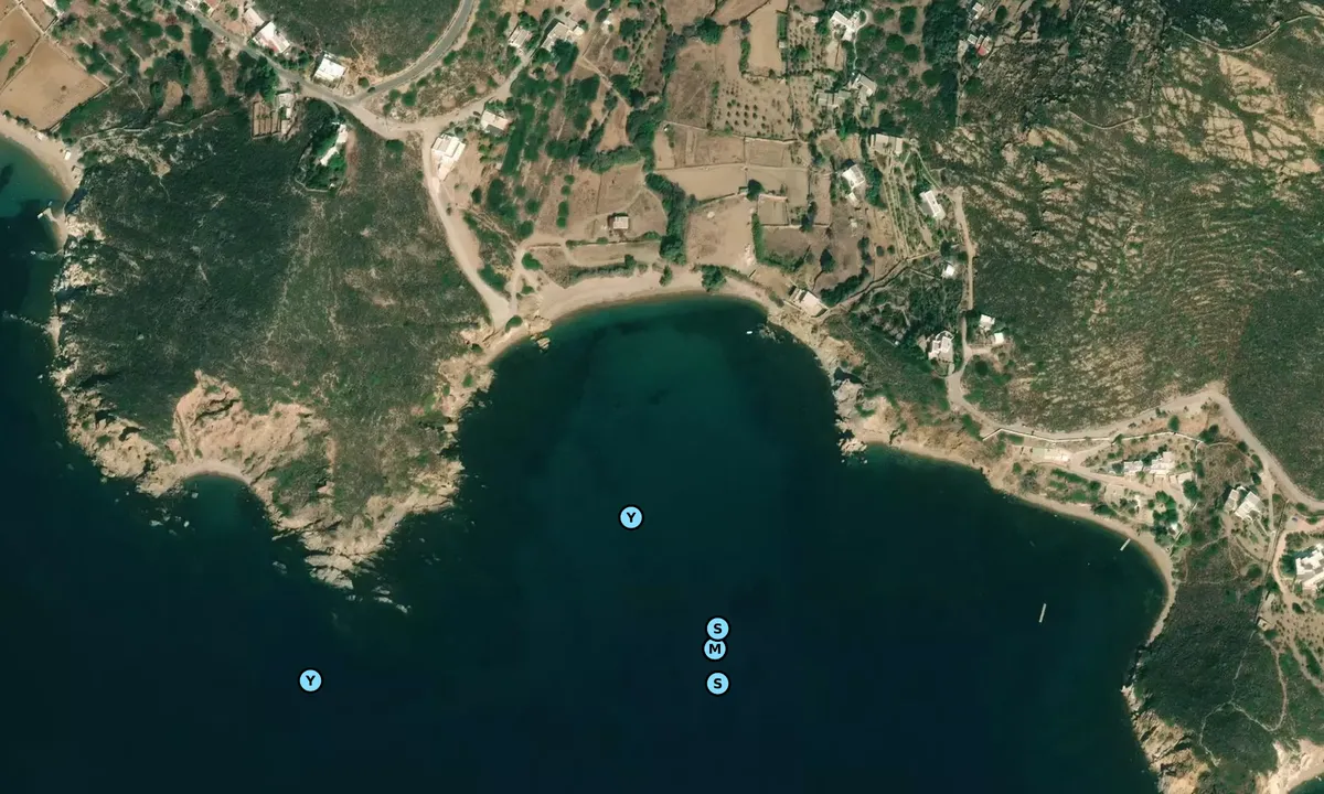 Satelite image of Paralia Vagia