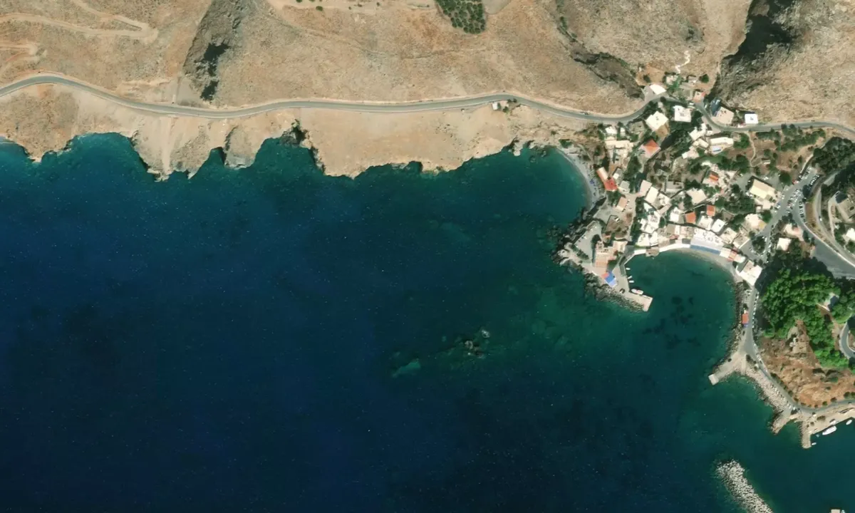 Flyfoto av Paralia Vrisi
