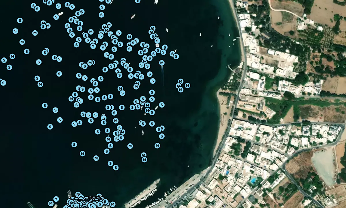 Satelite image of Paros