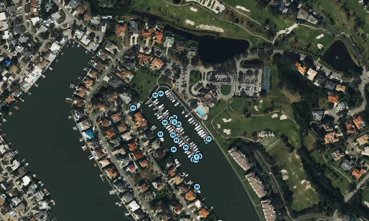Satelite image of Pasadena Yacht and Country Club