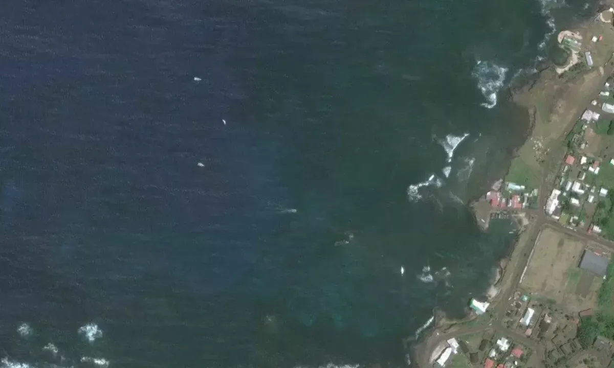 Satelite image of Påskeøya