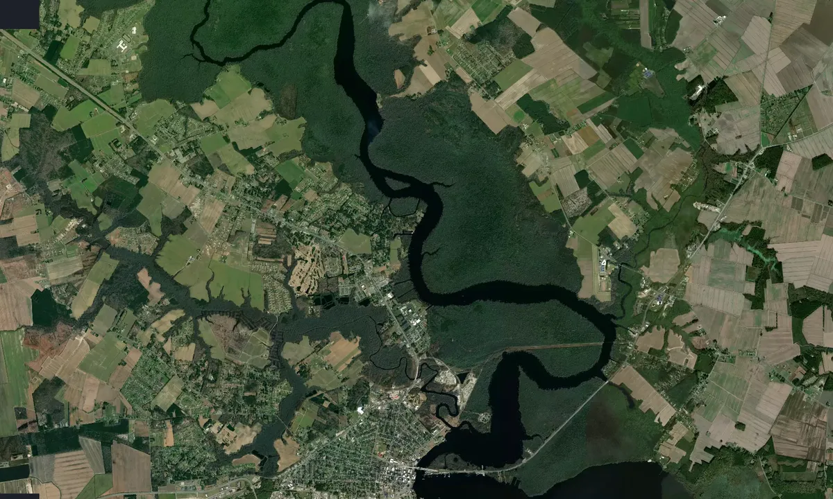 Flyfoto av Pasquotank River - 1