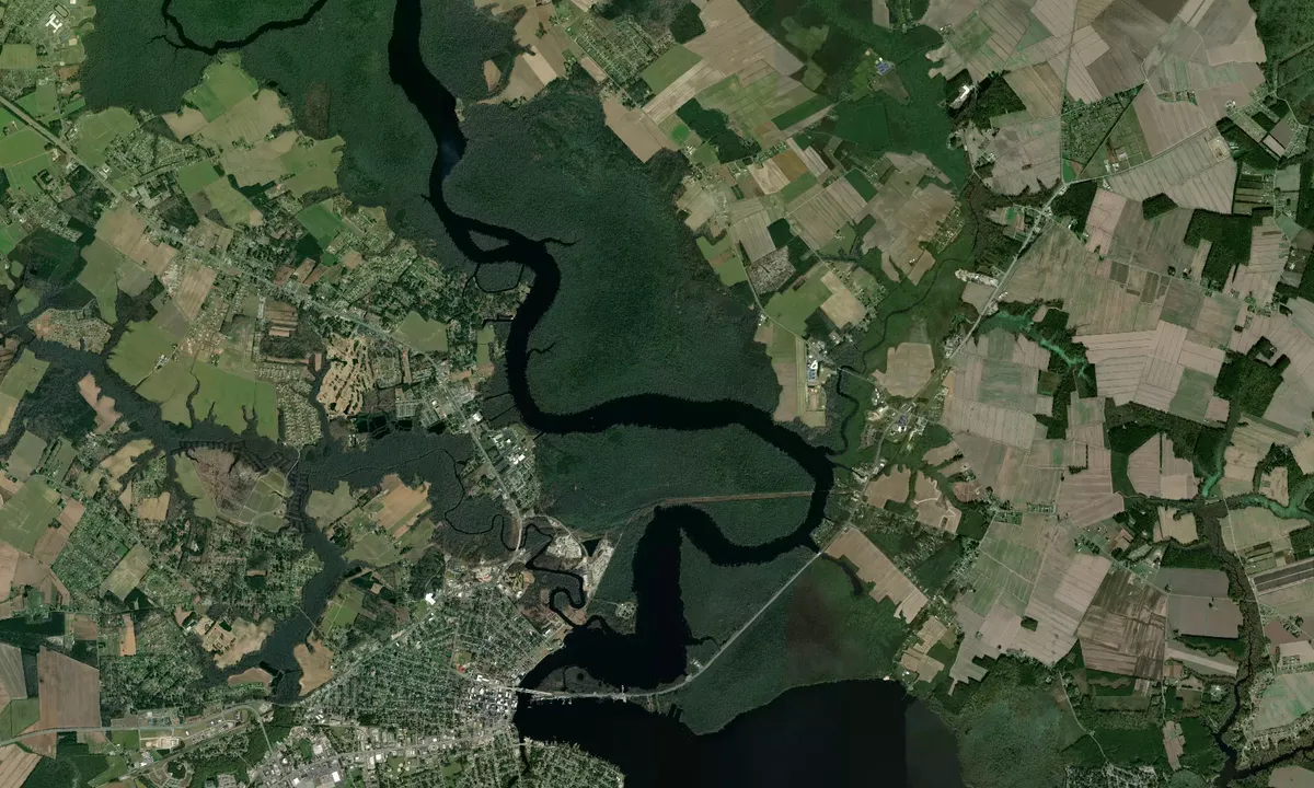 Flyfoto av Pasquotank River - 2