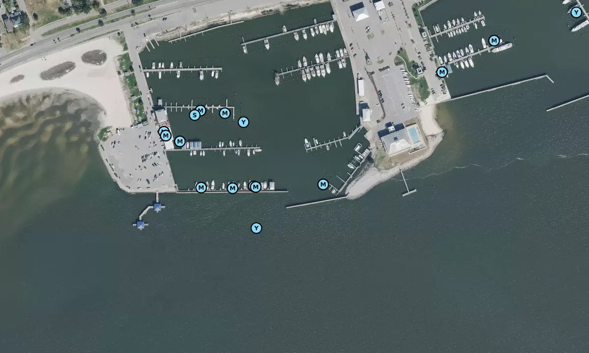 Satelite image of Pass Christian Harbor