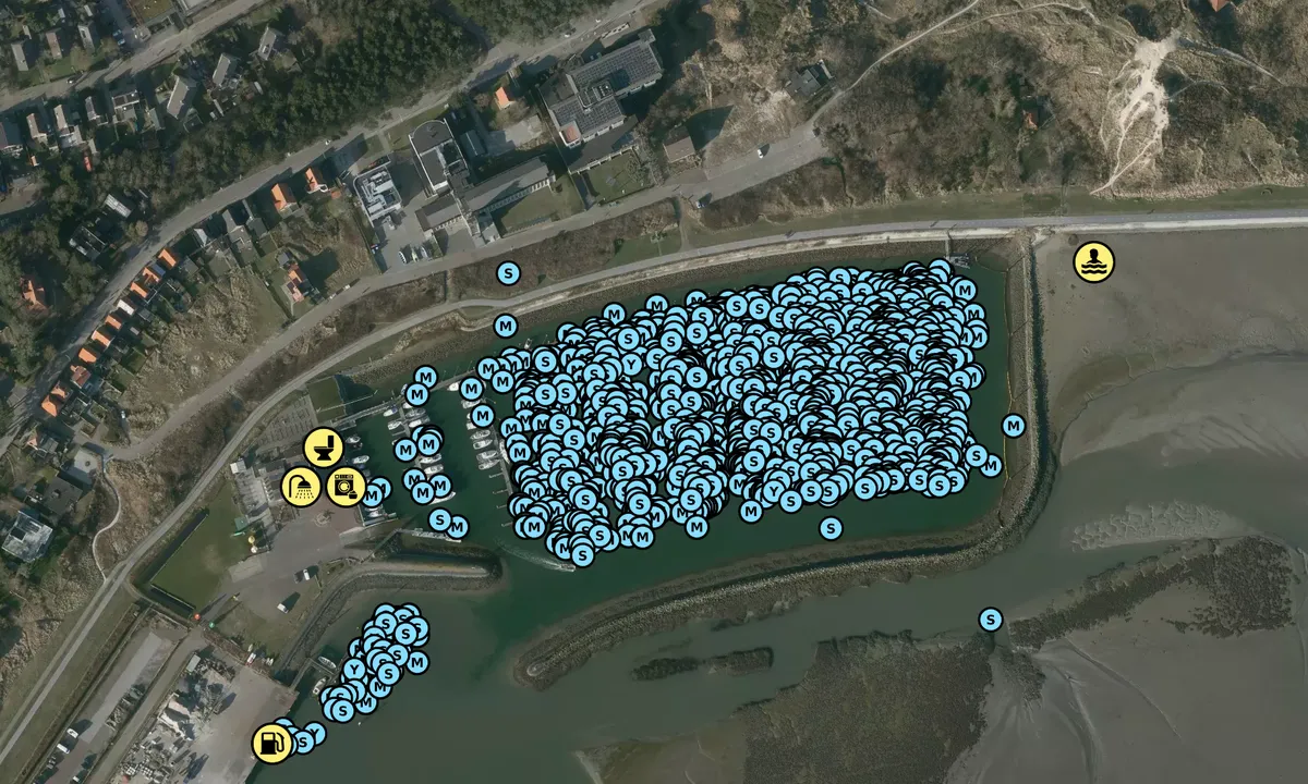 Satelite image of Passantenhaven Terschelling