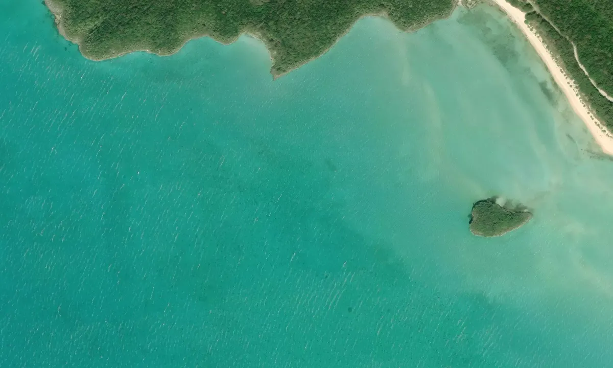 Satelite image of Pau Pau Bay