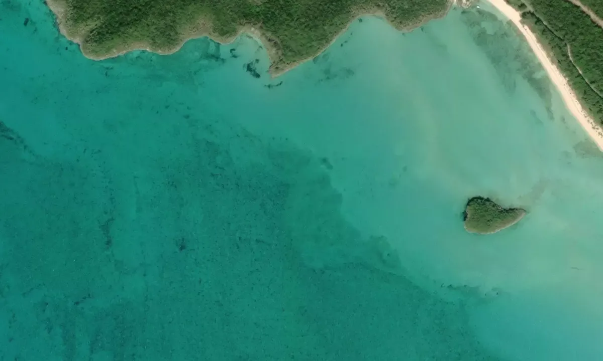 Satelite image of Pau Pau Bay
