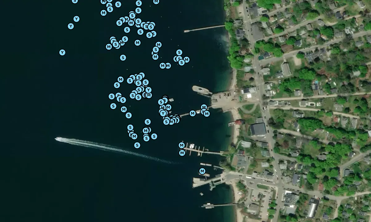 Satelite image of Peaks Island Marina