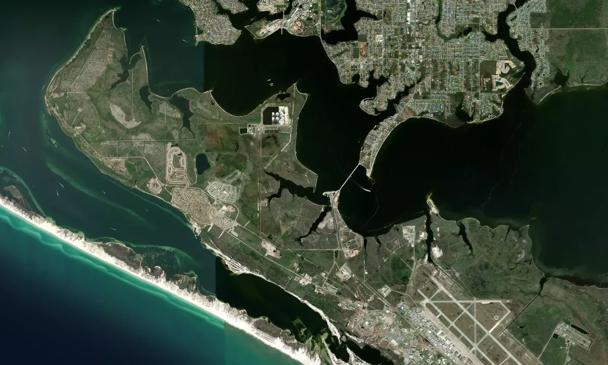 Flyfoto av Pearl Bayou - 1