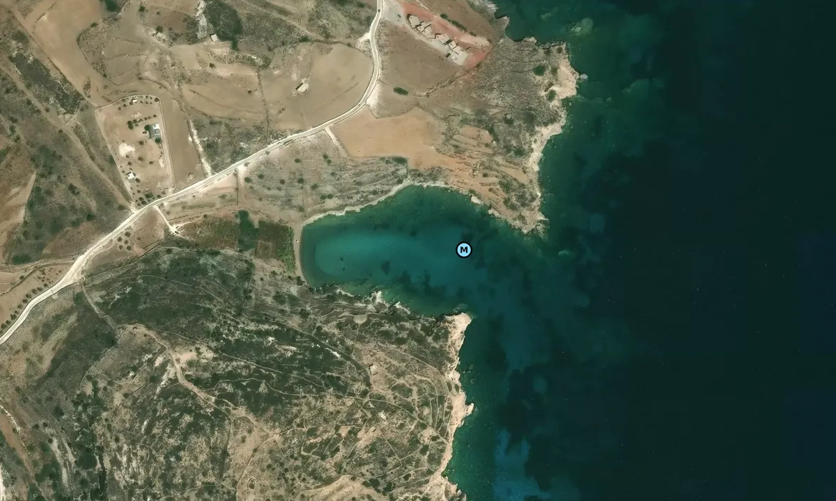 Satelite image of Pebble wall bay